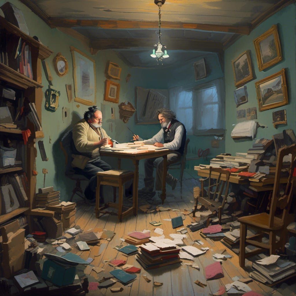 Surreal Emotional Landscape Inspired by Masters