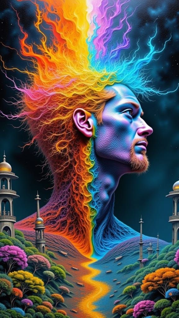 Surreal Landscape of Mind in Surrealcore Style