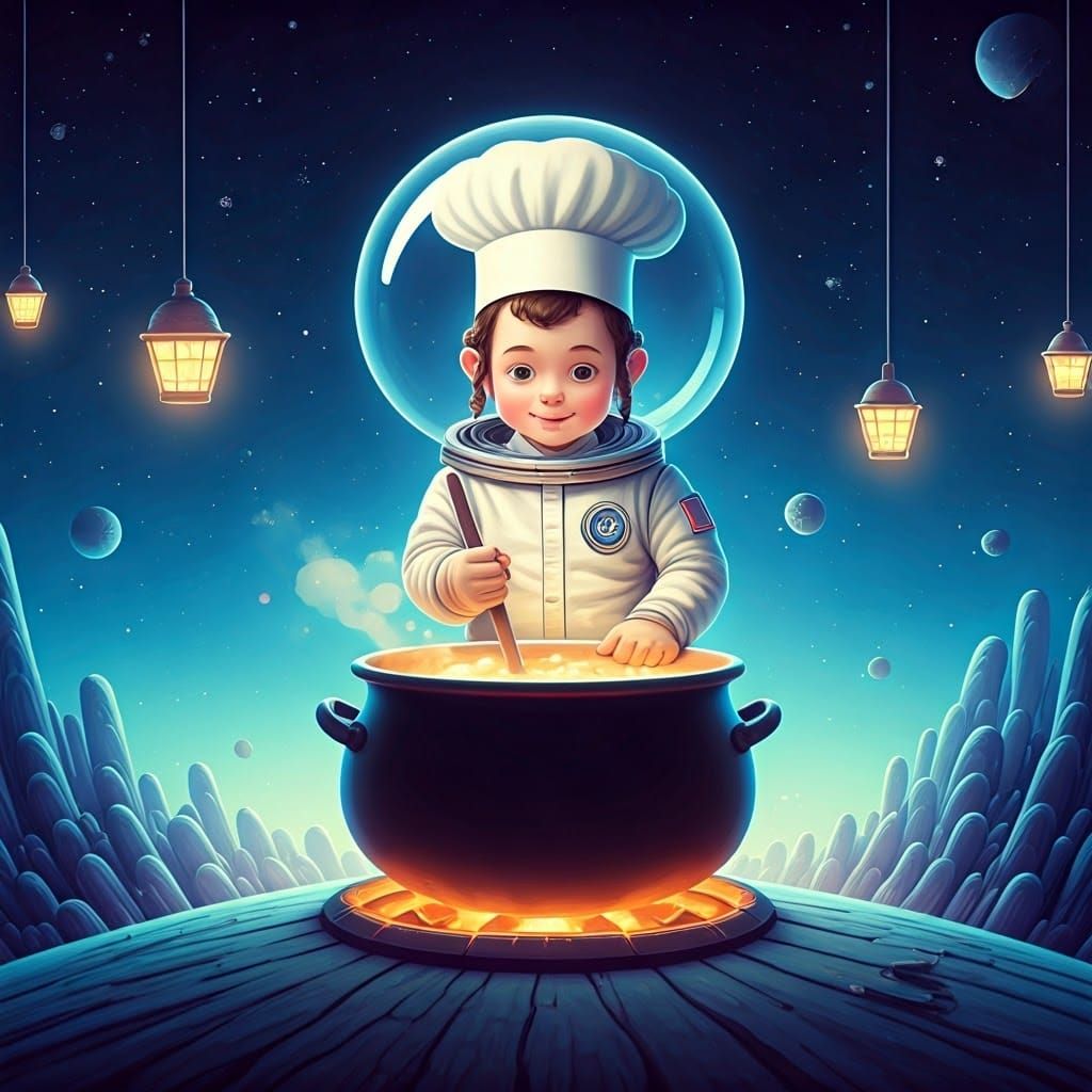 Young Orthodox Astronaut Chef Stirs Cosmic Soup on Distant P...