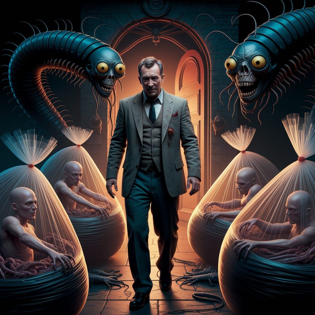 Eldritch Horror: Man Pursued by Mosquito Scientists