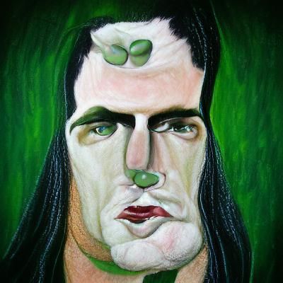 Striking Portrait of a Gothic Rock Icon