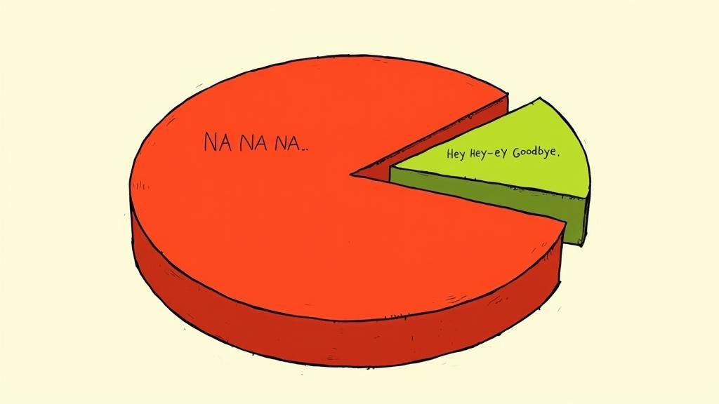 Humorous Pie Chart Illustration: Chorus
