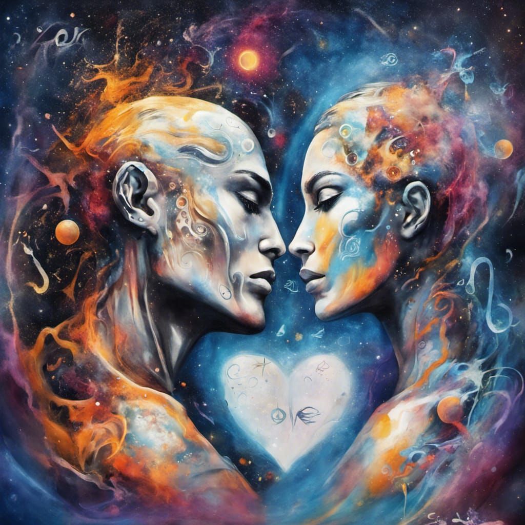 Futuristic Twin Flames in a Universe of Love