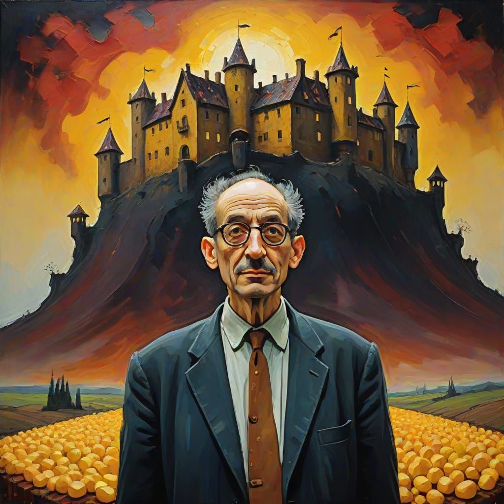 Castle of Whimsy in Vibrant, Expressive Brushstrokes