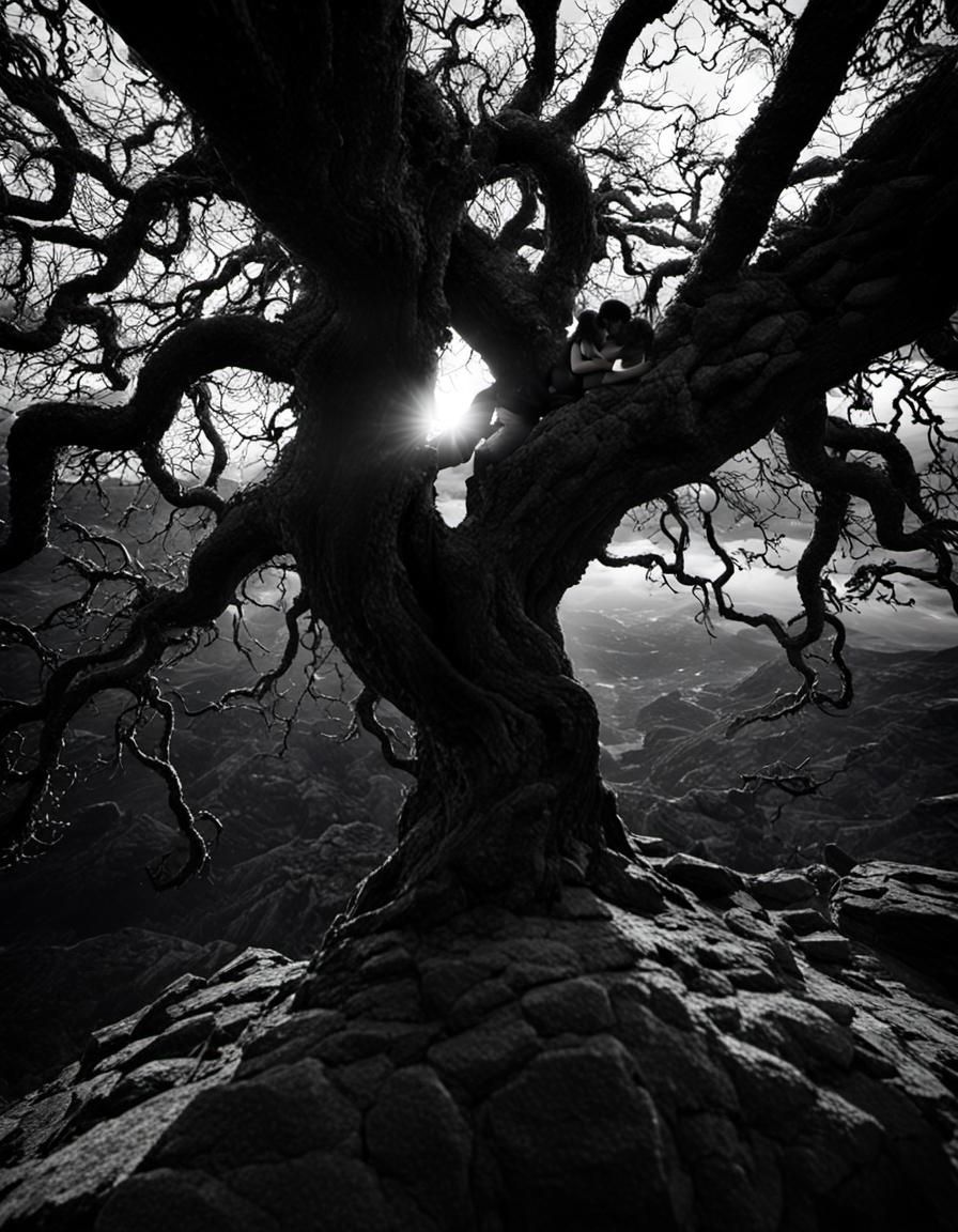 Surreal Lovers in a Dream Cave