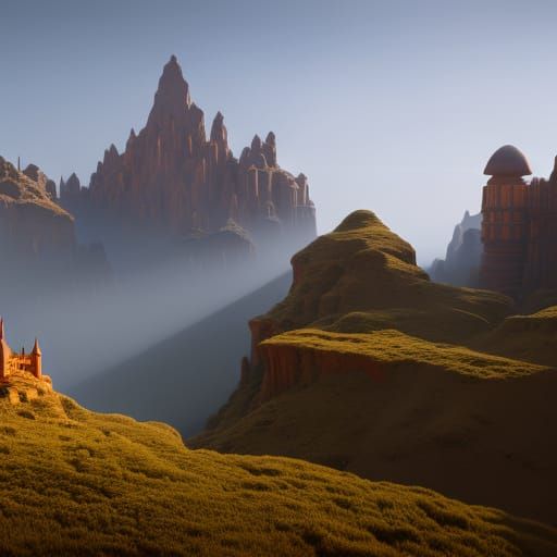 Detailed Matte Painting of Republic Note