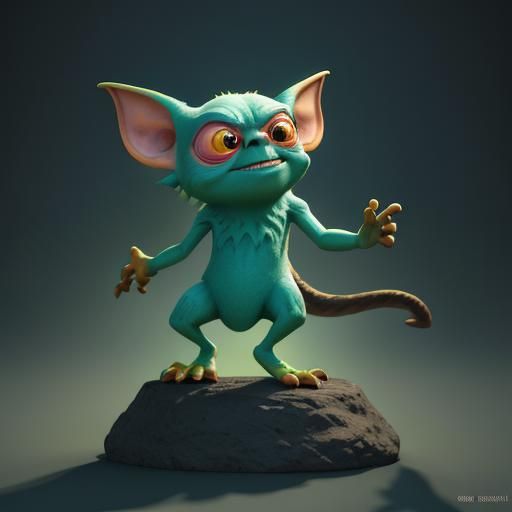 Pixar Style 3D Gremlin Concept Art