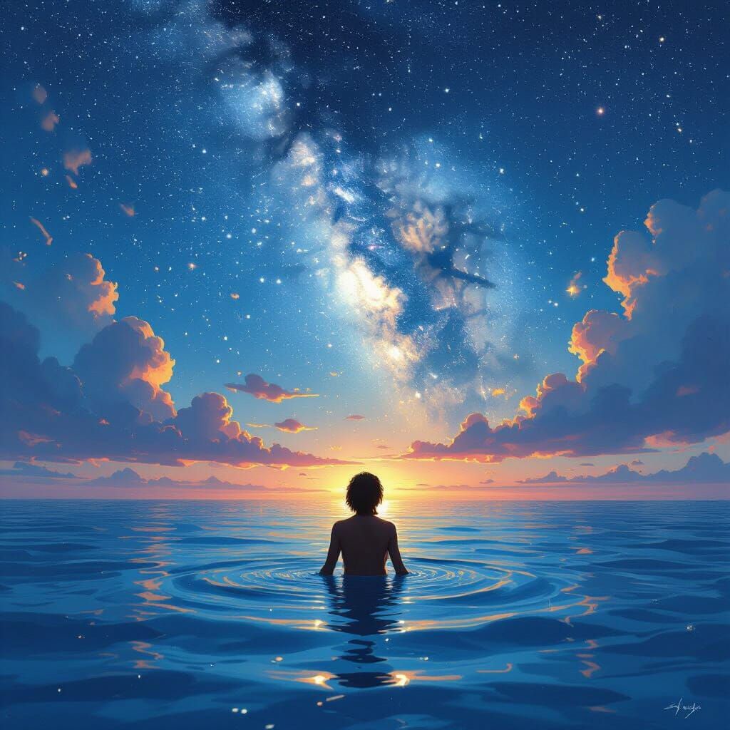 Ocean Freedom Under Majestic Skies