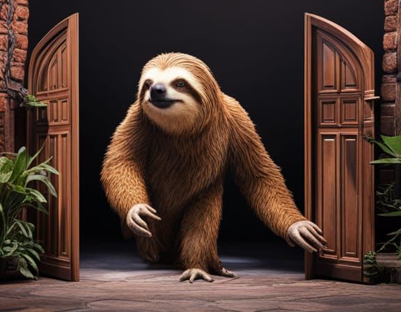 Fantastical Sloth Steals the Scene in Vivid, Deeply Detailed...
