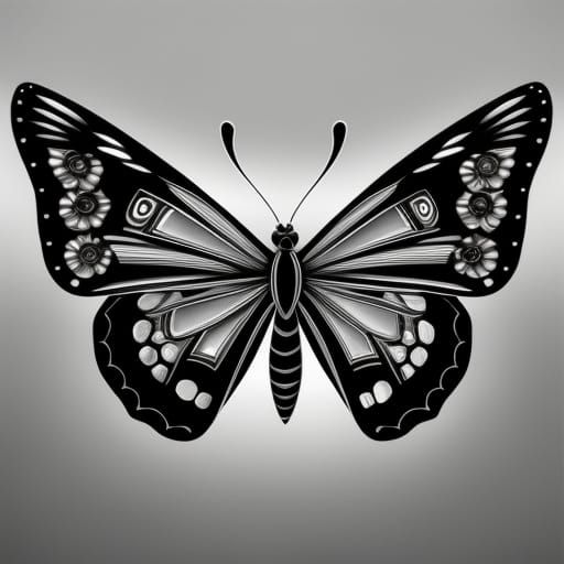 Greyscale Butterfly