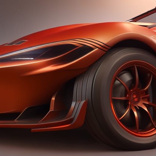 Hyperrealistic Race Car Portrait in Detailed Concept Art