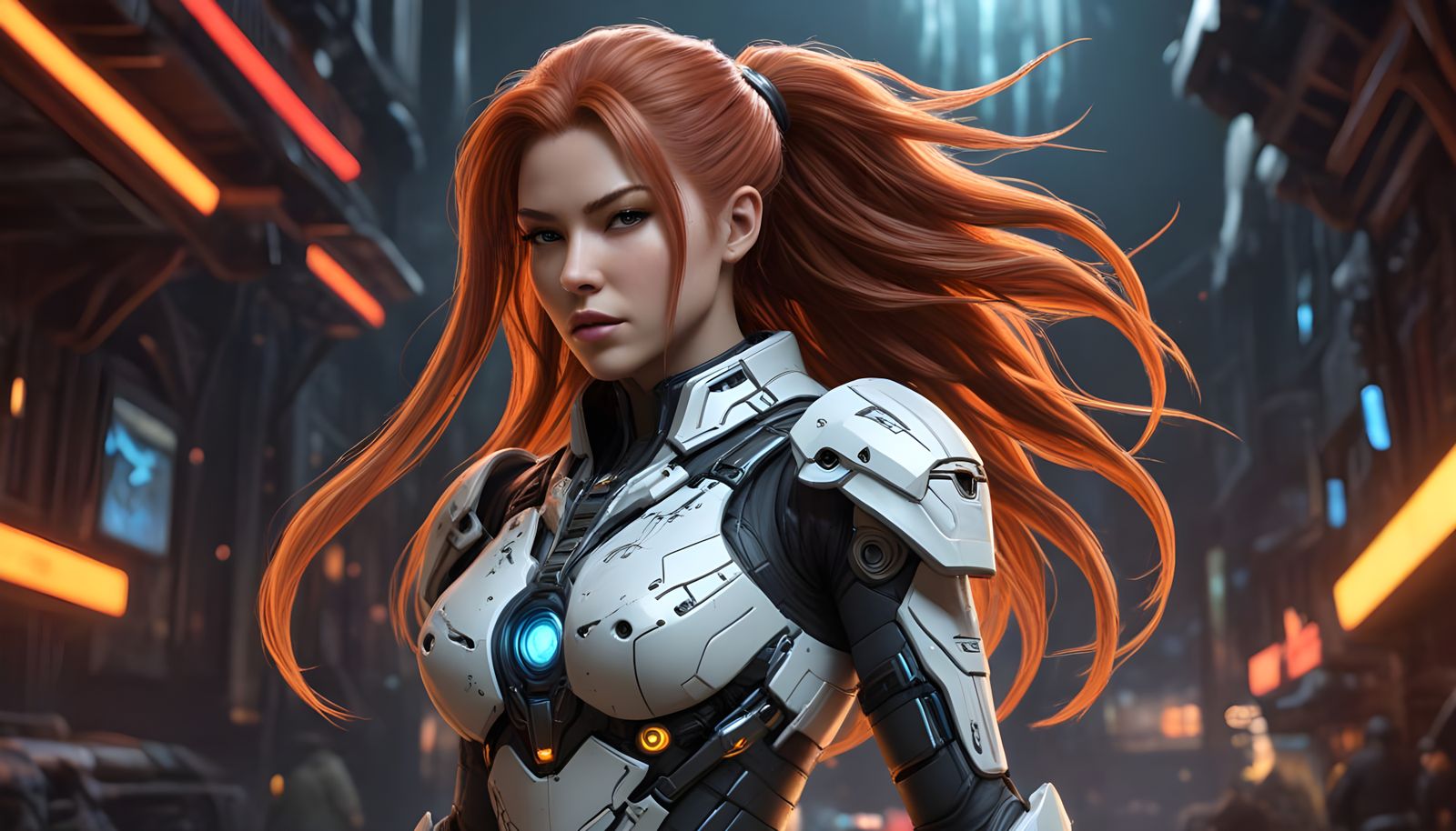 Glowing Starcraft Ghost Concept Art