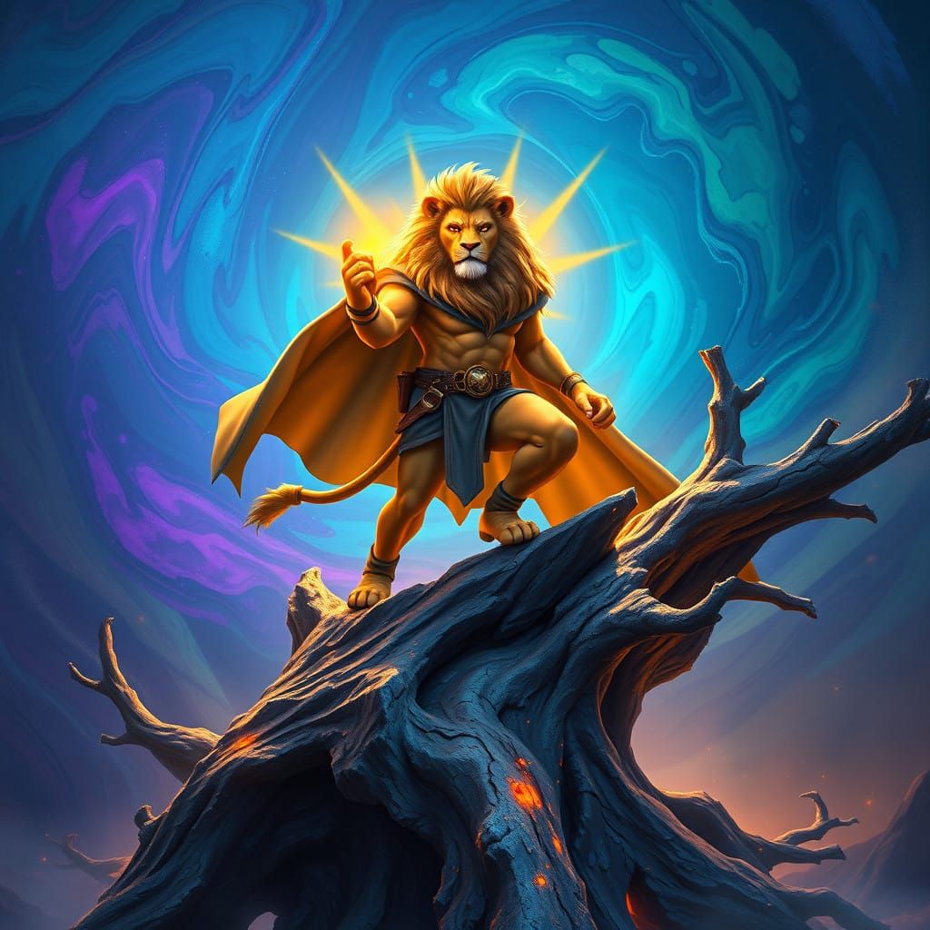 Golden Lion Hero Leaps into Action