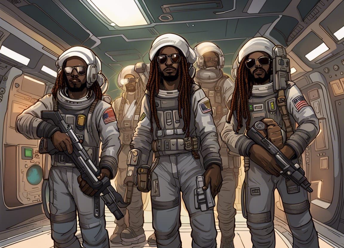 Ethiopian Space Pirates Boarding Space Station