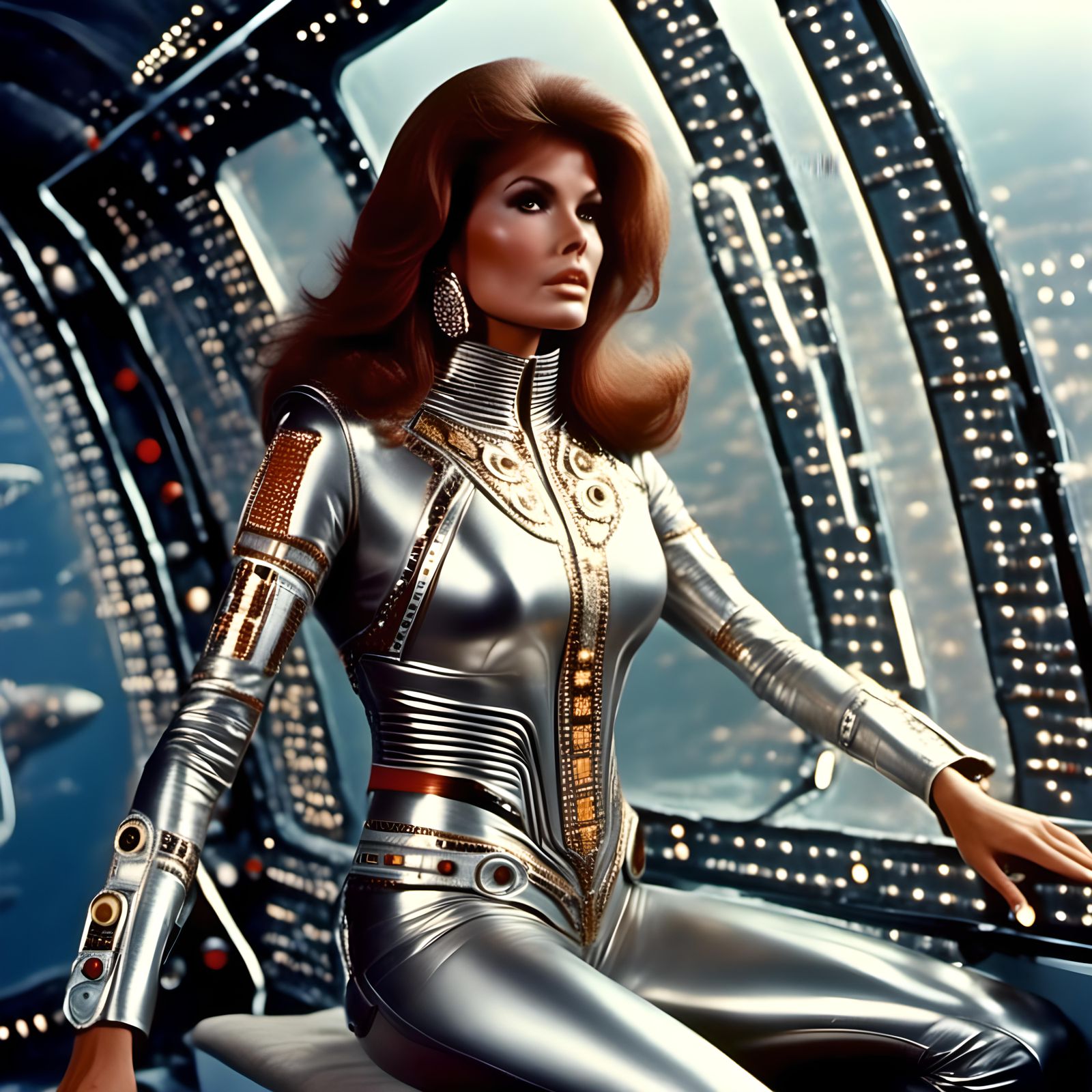 Cybernetic Raquel Welch as Space Centurion