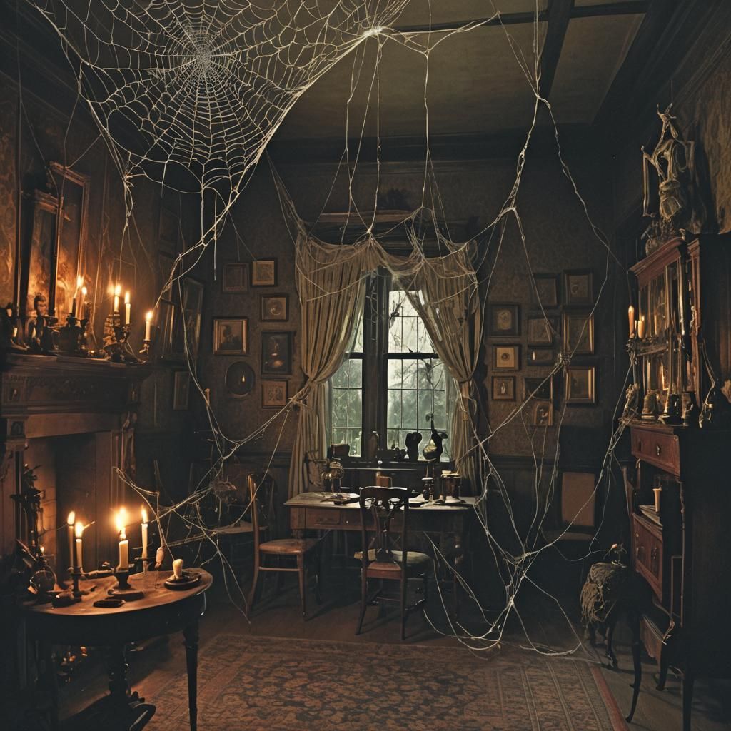 Haunted Mansion: Gothic Horror with Ghostly Apparitions