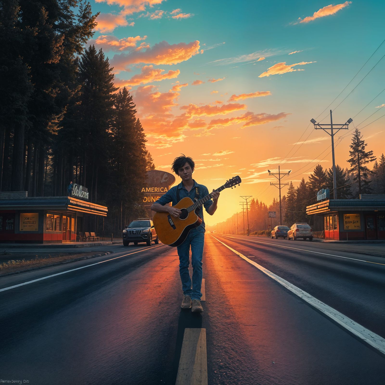 Abstract Image Inspired by a Motivational Phrase