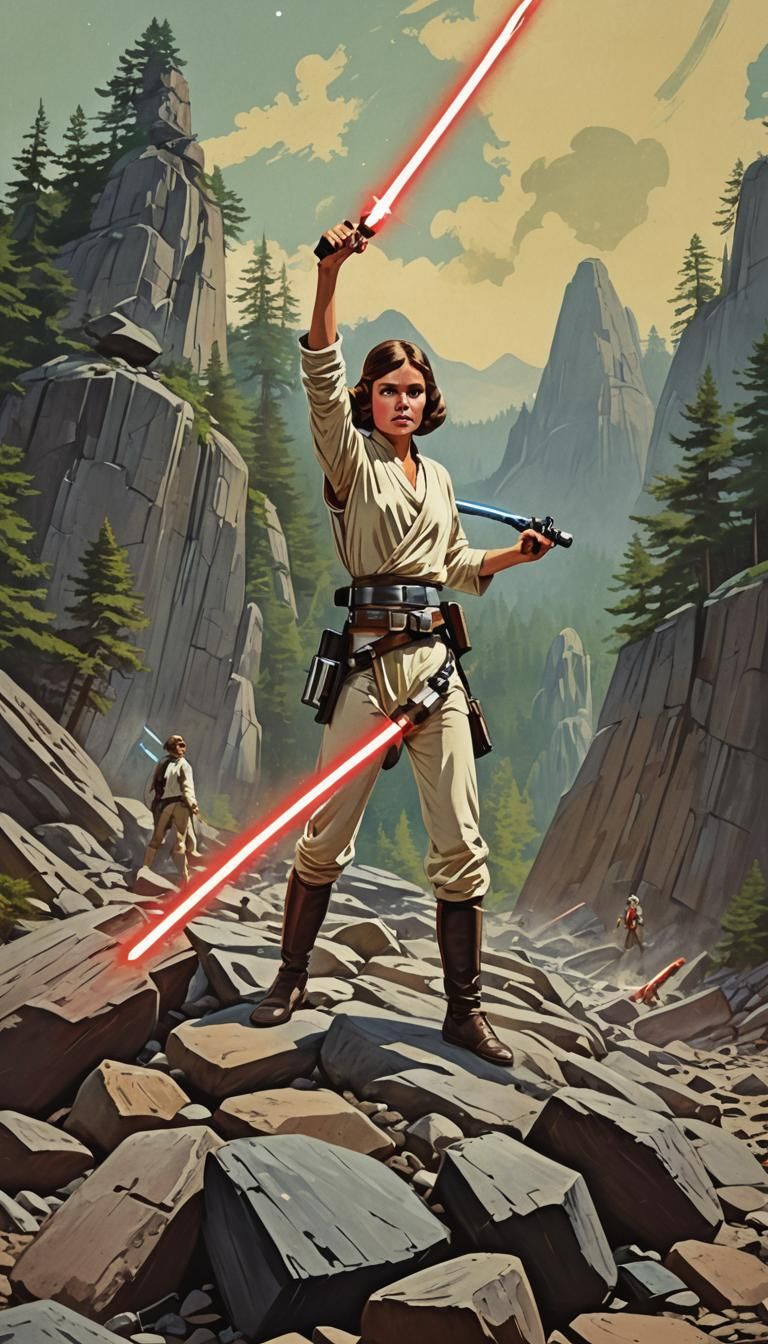 Retro Star Wars Summer Camp Film Poster