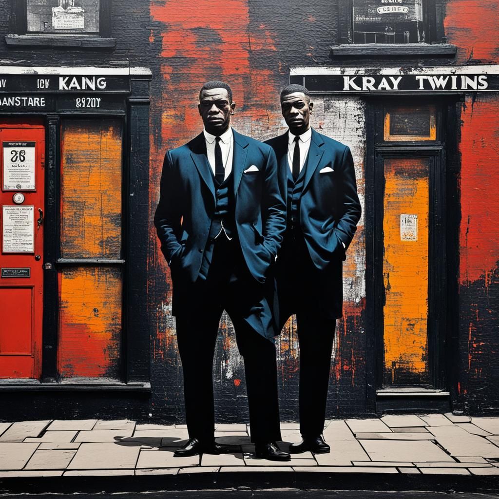 London Gangsters in East End: Abstract Art