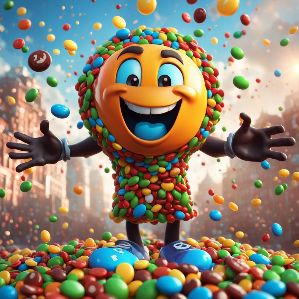 M&M's Character Portrait: Hyperdetailed Concept Art