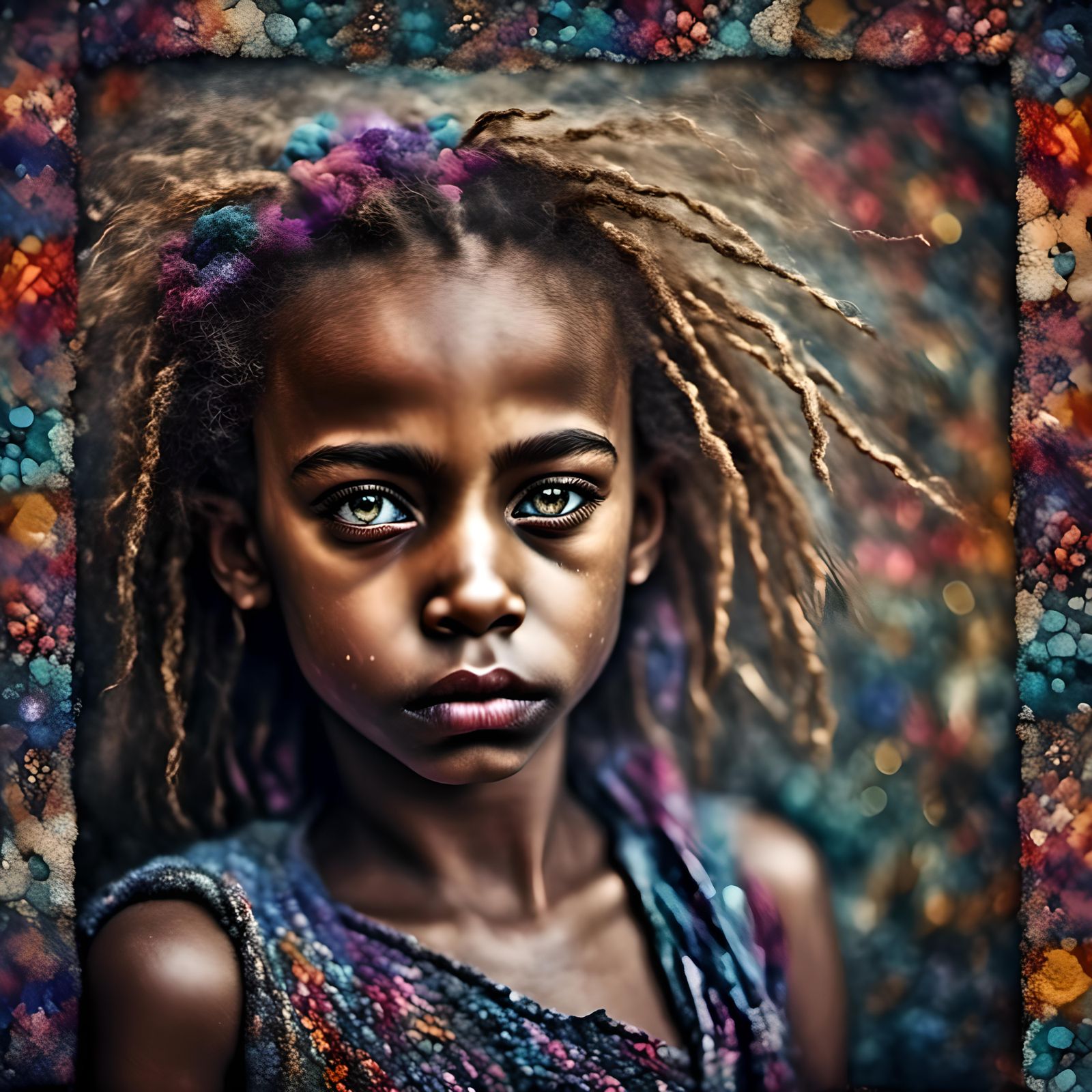 High Contrast Portrait in Black and White