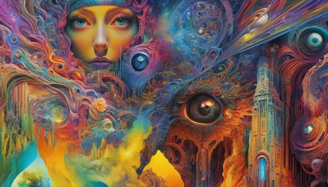 Visionary Surrealism: Rapid Eye Movement in Mixed Media