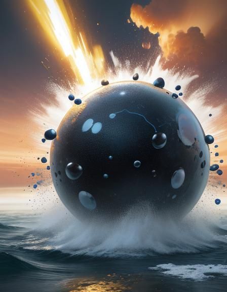 Cola Can Explosion in Hyper-Realistic Digital Art