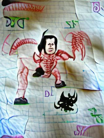 Disturbing Sketch of a Scorpion Demon Child
