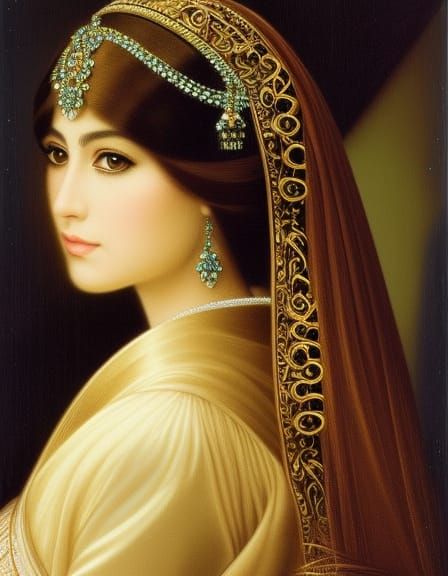 Regal Persian Cat Embroidery Art