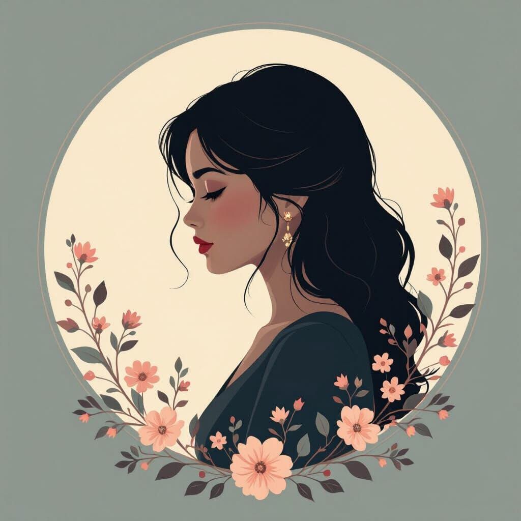 Elegant Logo Design: Ishita with Floral Accents