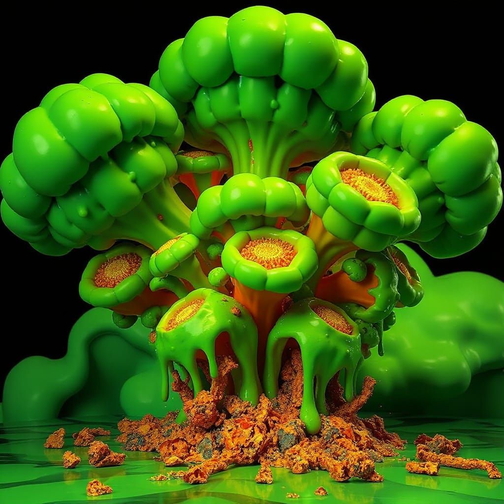 Biomorphic Explosion with Razor Flowers