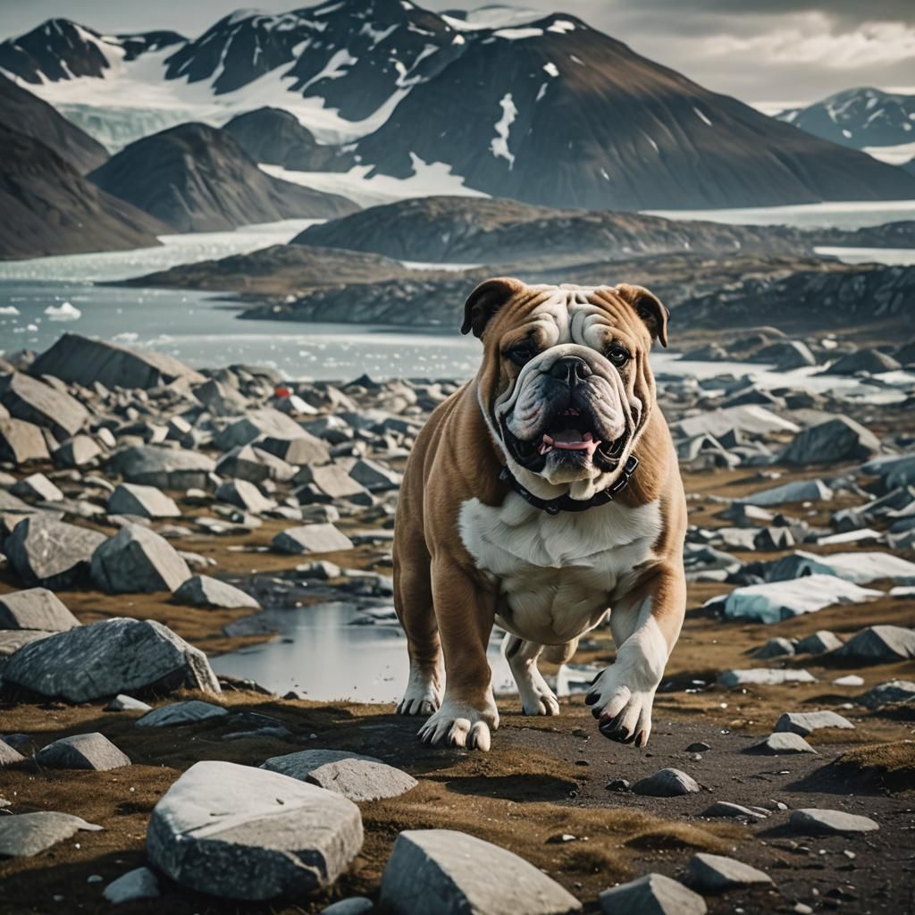 Cinematic Greenland Bulldog Film Still