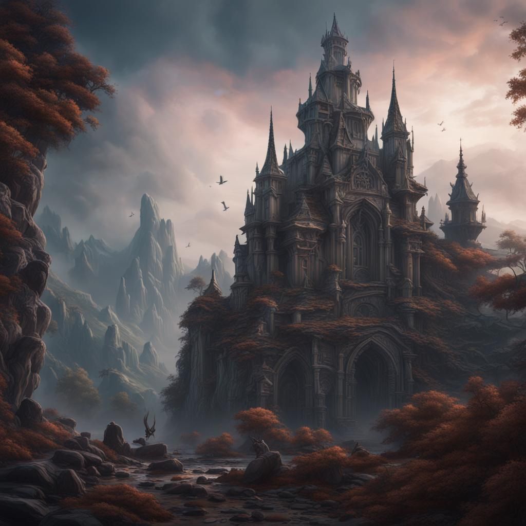 Ghost in Shadow: Detailed Fantasy Matte Painting