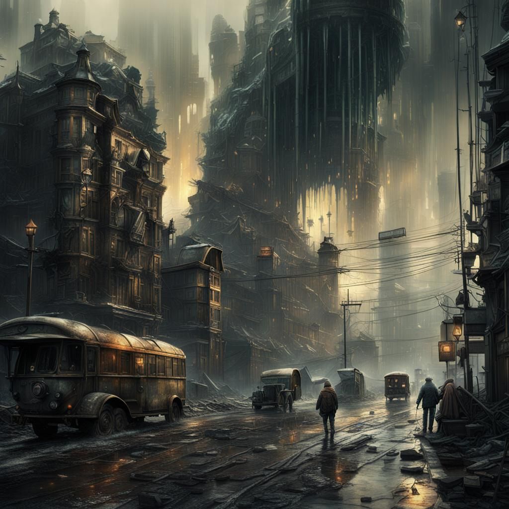 Epic Acid Rain Destroys Cityscape