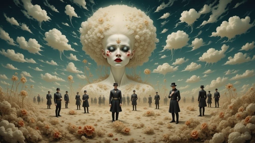 Surrealist Inspectors Tame Wild Nature in Dali Style