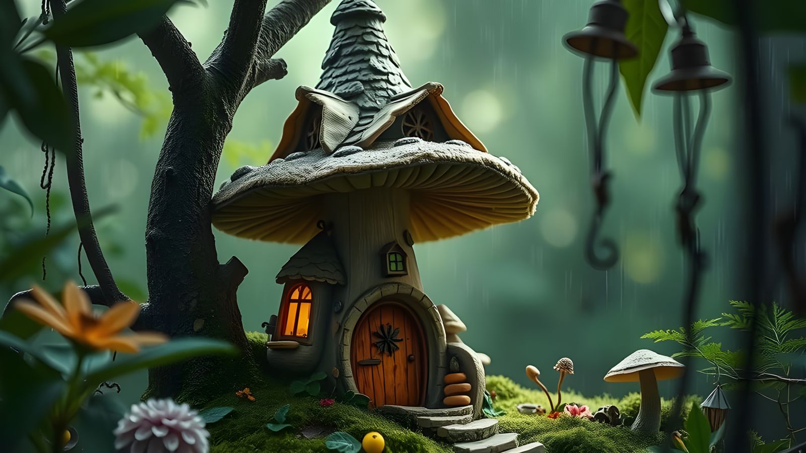 Mushroom Village Diorama (Continued)