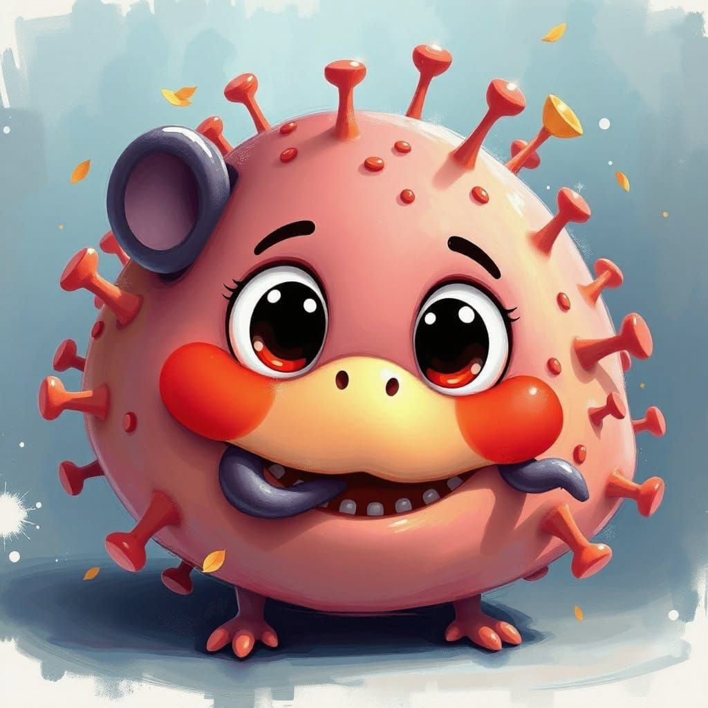 Microscopic Organisms in Abstract Art