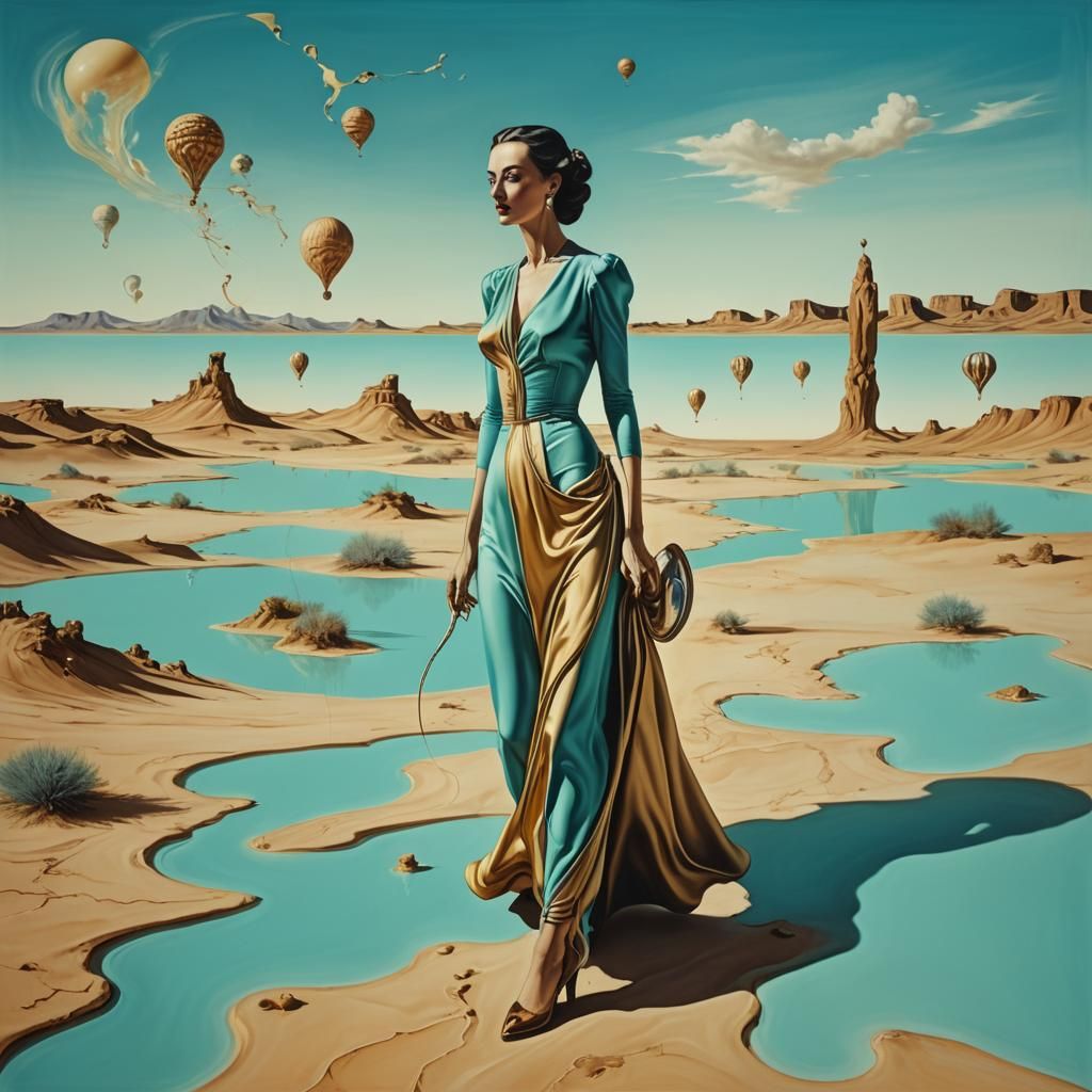 Surreal Dreamscape in Style of Salvador Dali
