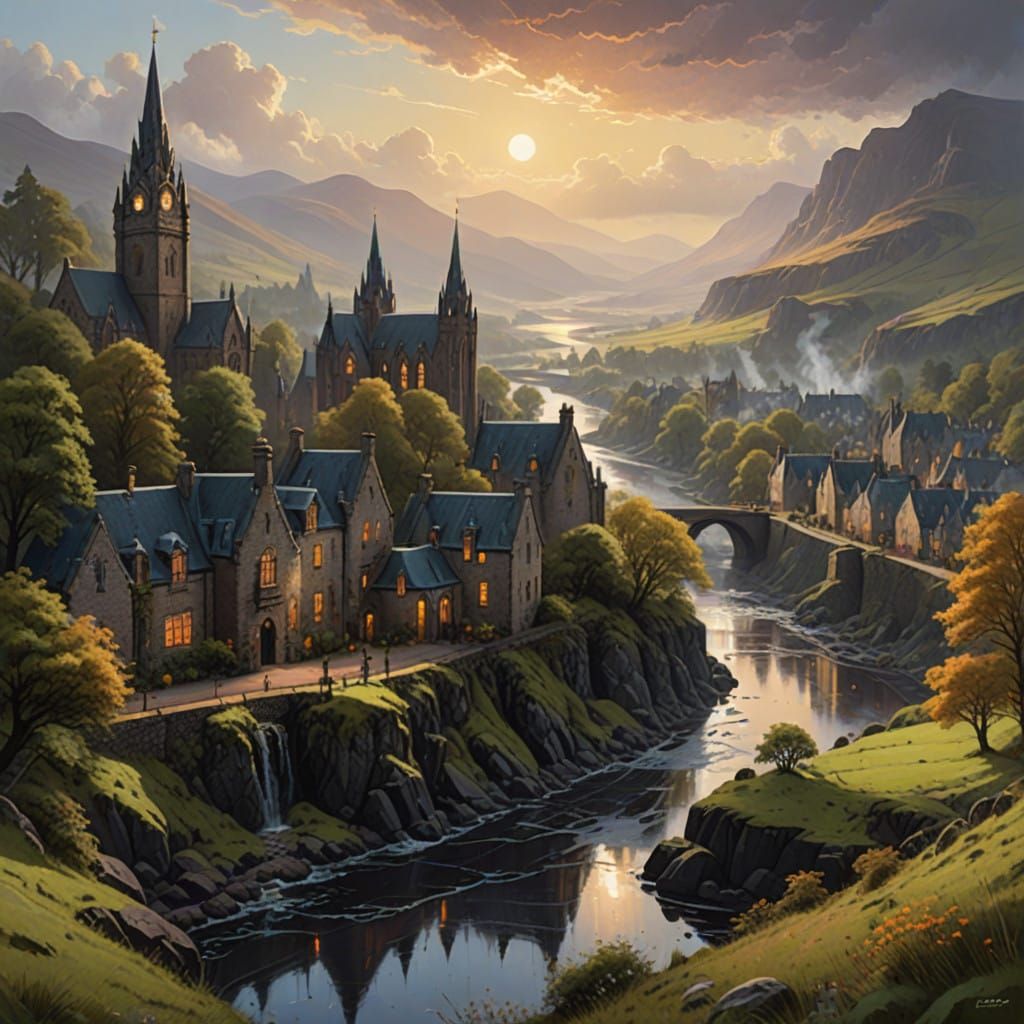 Enchanted Inverness, Scotland, in Ethereal Mist