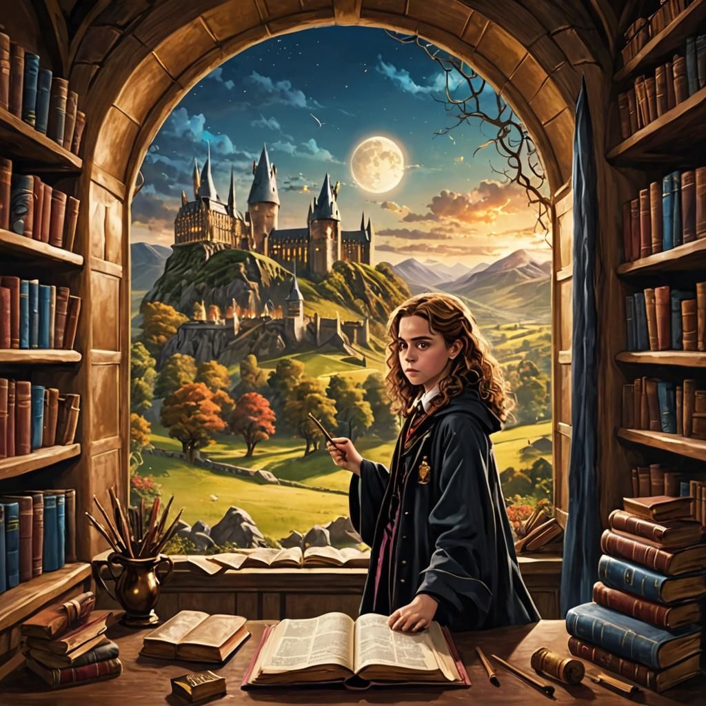 Realistic Portrait of Hermione Granger