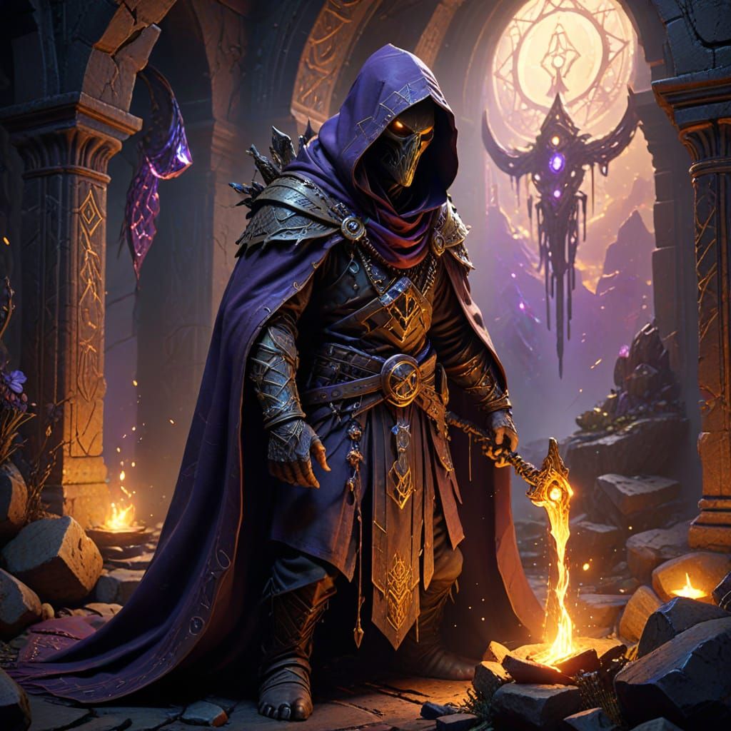 Ethereal Skaven Wizard Unleashes Warpstone Horrors