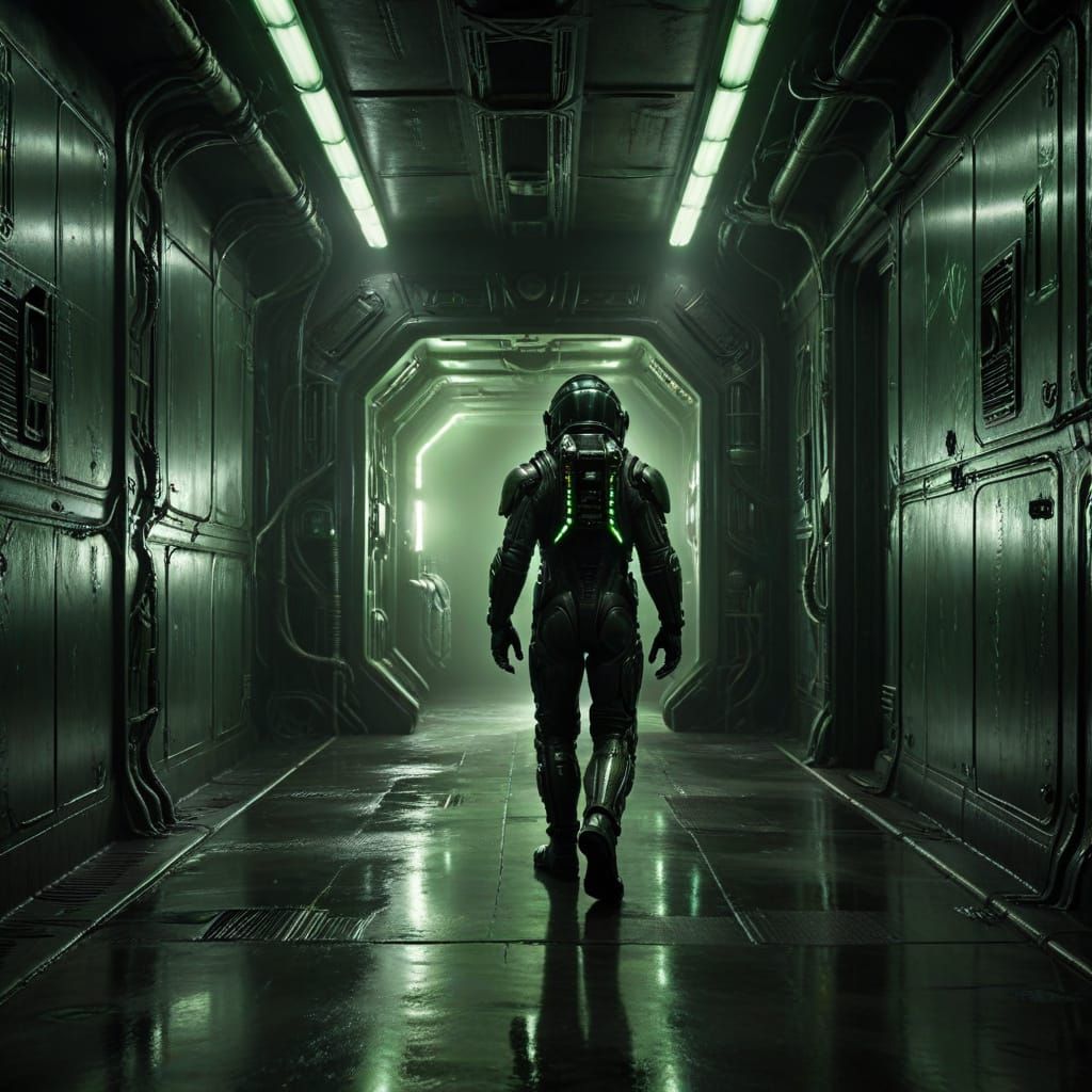 Space Horror in Industrial Aesthetic