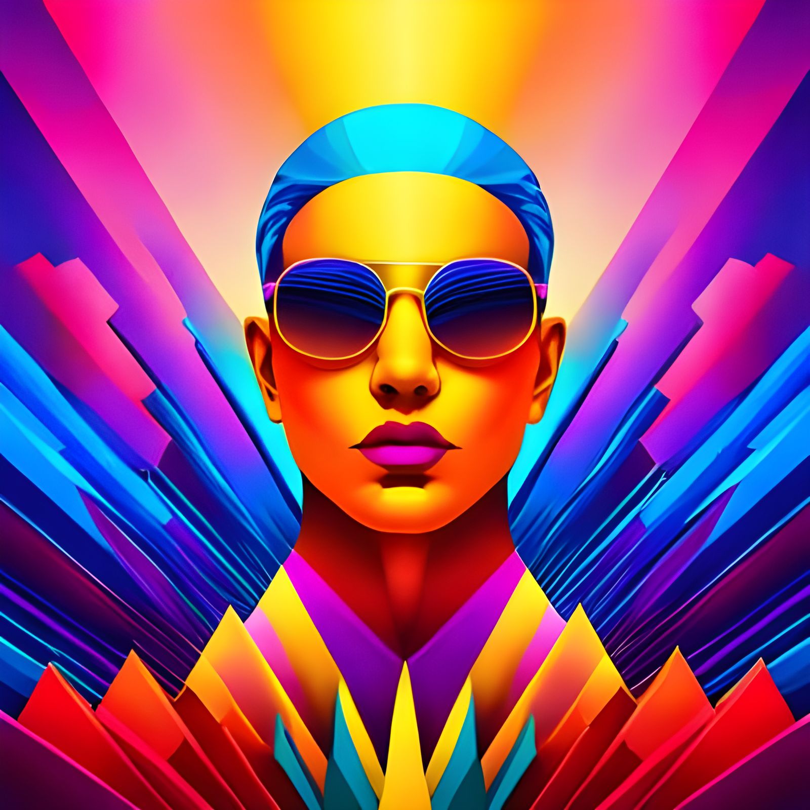 Empire of the Sun: Retro Cyberpunk Digital Art