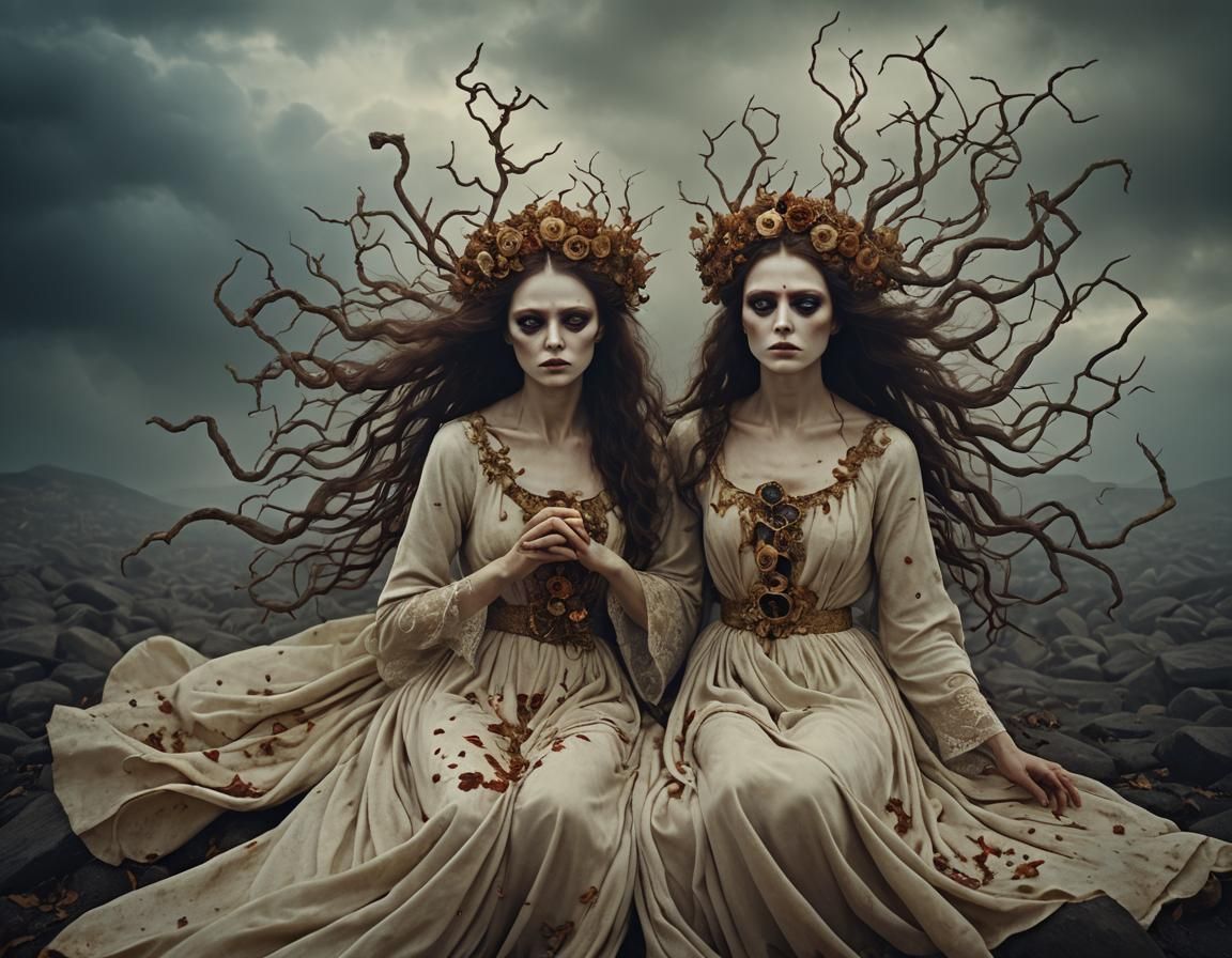 Ethereal Female Death Spirits in Greek Mythology