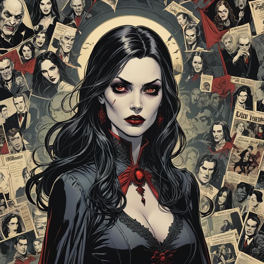 Comic Book Lady Vampire