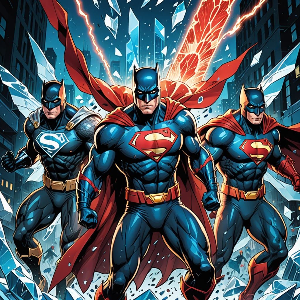 Just Ice League: Superhero Comic Book Art