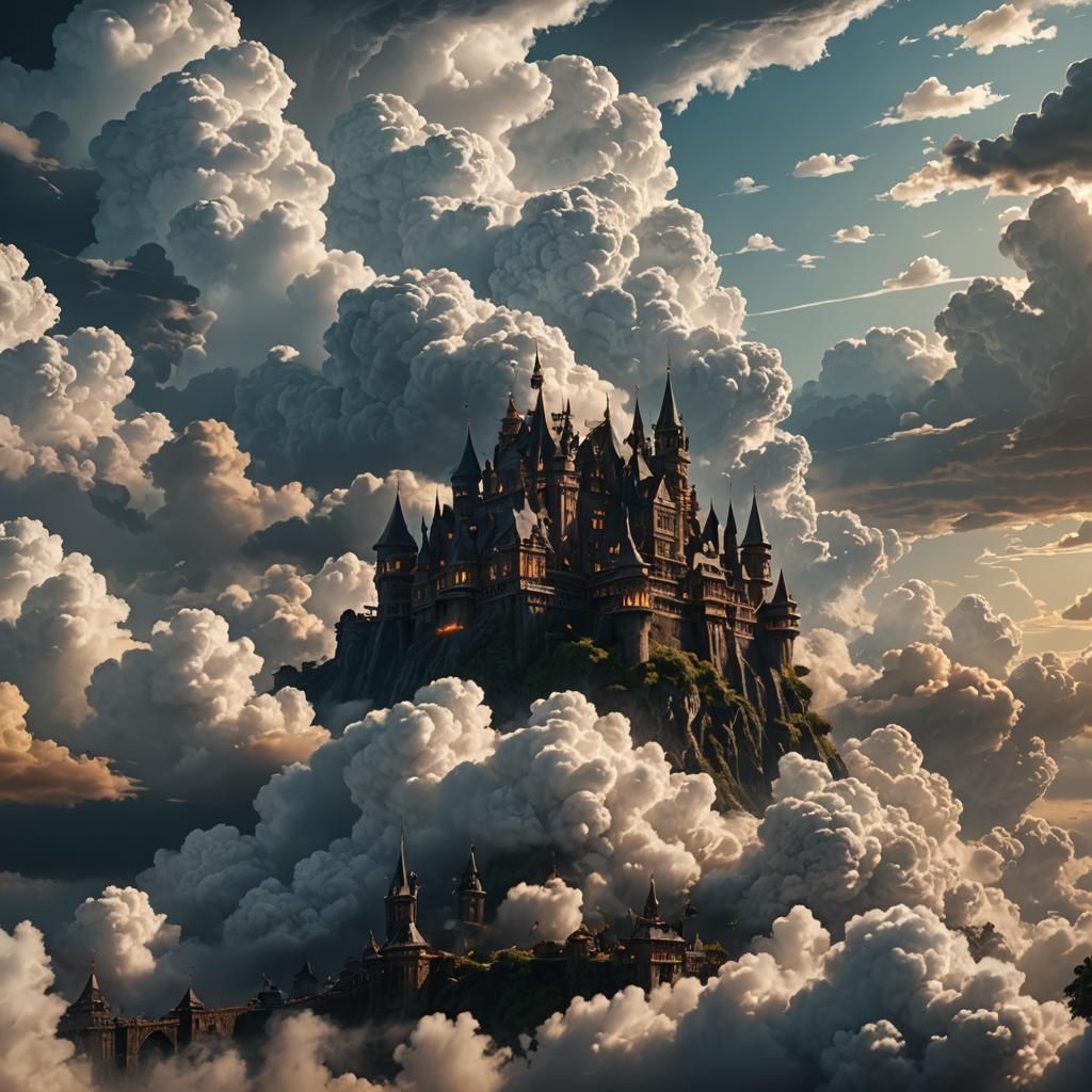 Epic Clouds in Dramatic Digital Matte Painting
