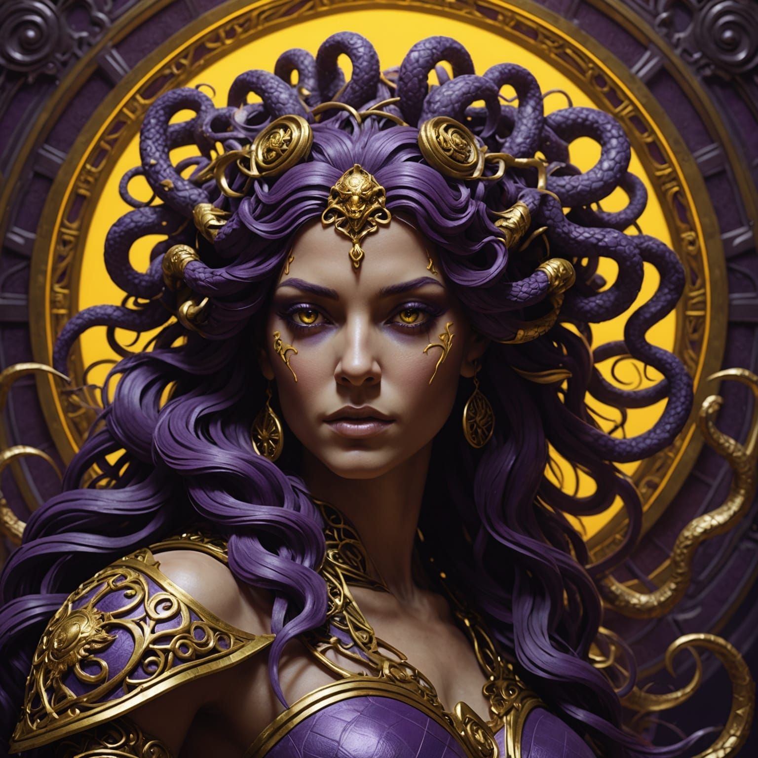 Medusa Dark Fantasy Concept Art in 8K