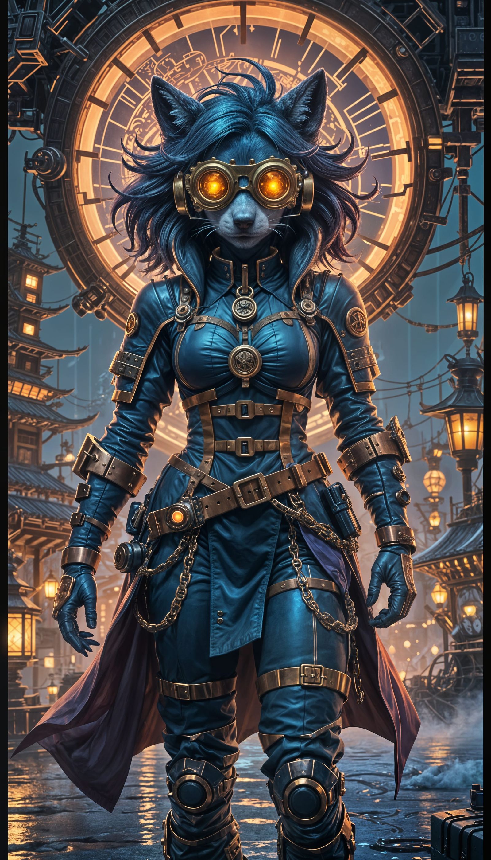 Sky Pirate, Daciana Wolf, Gadgeteer Class, Female