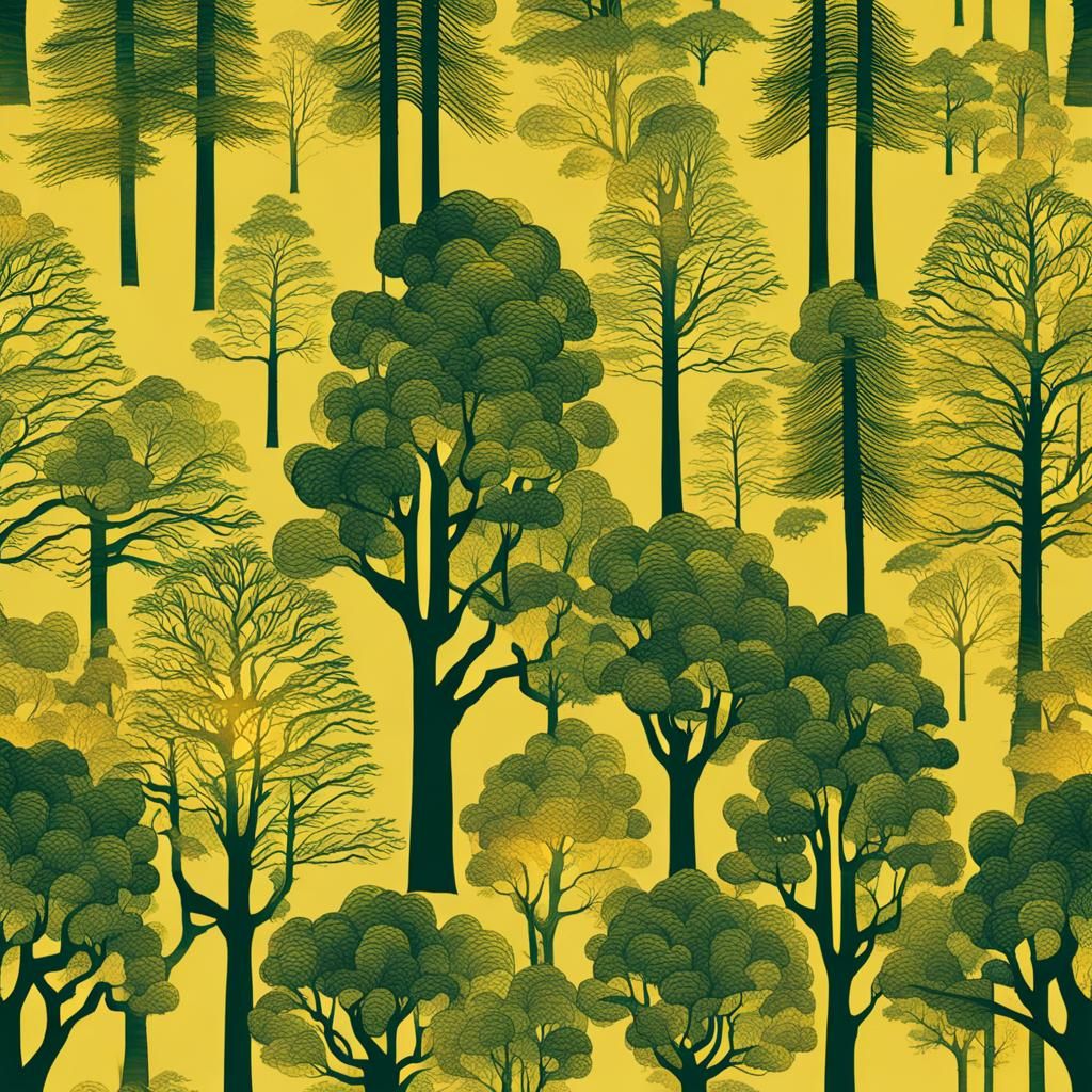AI Generated Image of Trees